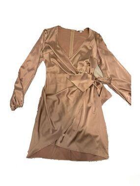 Dress Day Satin Dress in Nude Blush
